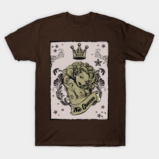 The Queen of Gambling Playing Cards T-Shirt